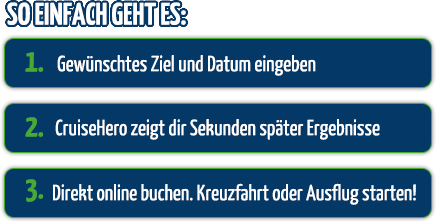 wie man eine Kreuzfahrt oder Landausflug findet